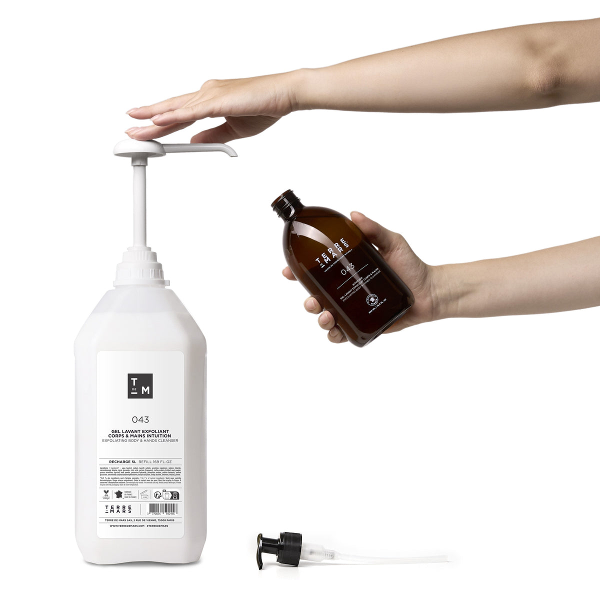 Exfoliating Cleansing Gel for Body & Hands Intuition