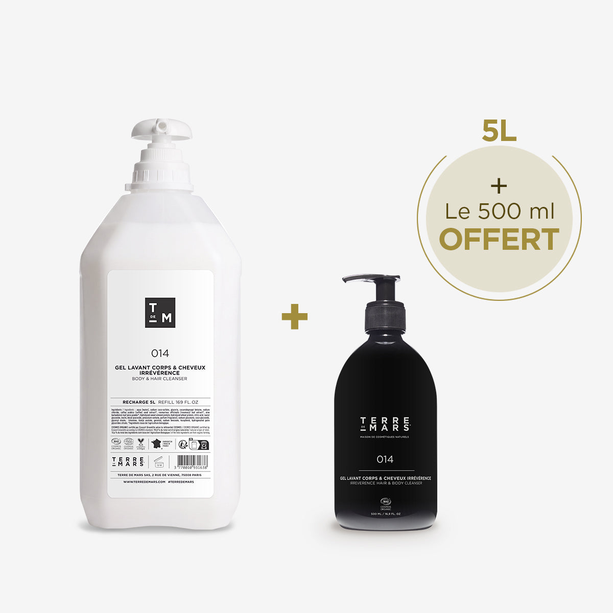 Irreverence body and hair cleansing gel