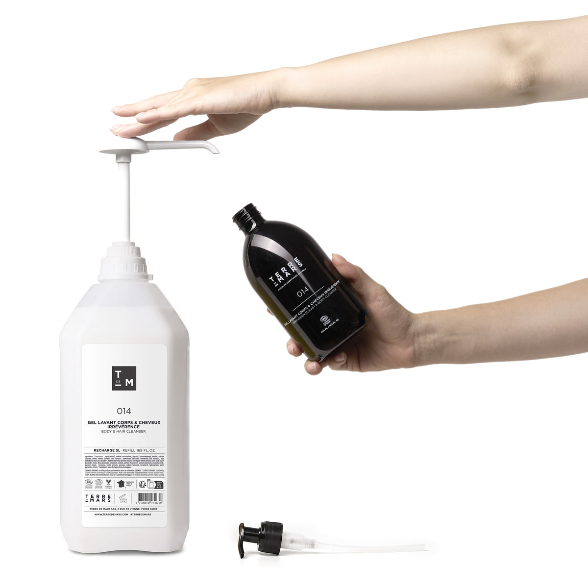 Irreverence body and hair cleansing gel
