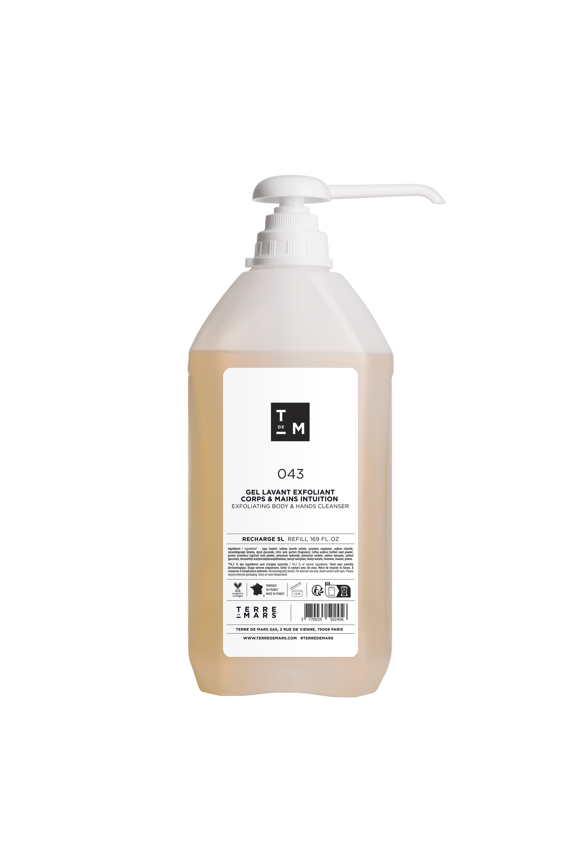 Gel Lavant Exfoliant Corps & Mains Intuition