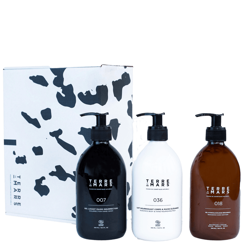 Trio Rémanence hand set, body and hand care