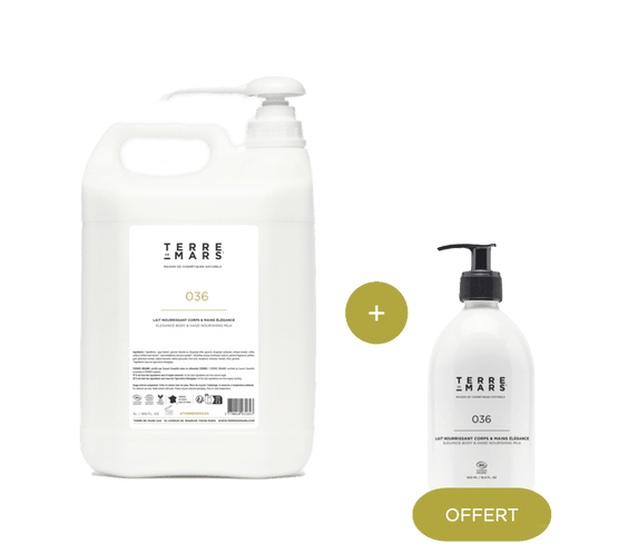 Lait Nourrissant Corps & Mains Elégance - Constitué d’ingrédients biologiques et d’actifs naturels, le lait pour le corps Imminence est adapté pour une utilisation quotidienne. Sa texture délicate, lisse et souple le rend particulièrement agréable à manip