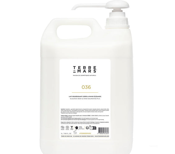 Lait Nourrissant Corps & Mains Elégance - Constitué d’ingrédients biologiques et d’actifs naturels, le lait pour le corps Imminence est adapté pour une utilisation quotidienne. Sa texture délicate, lisse et souple le rend particulièrement agréable à manip