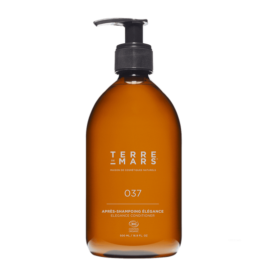 Après-Shampoing Elégance - Cet après-shampoing sans silicones a été testé sous contrôle dermatologique et convient à tous types de cheveux, même les plus fragiles. Ecocert, vegan et cruelty free. Fabriqué entièrement en France dans notre usine portant le