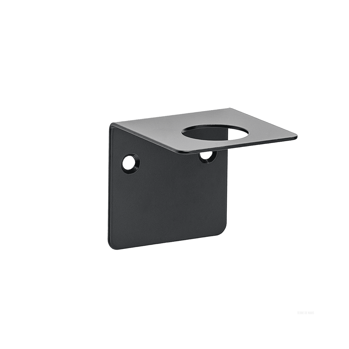 Bottle Holder - Wall-mounted stainless steel holder for 500ml Terre de Mars bottles.