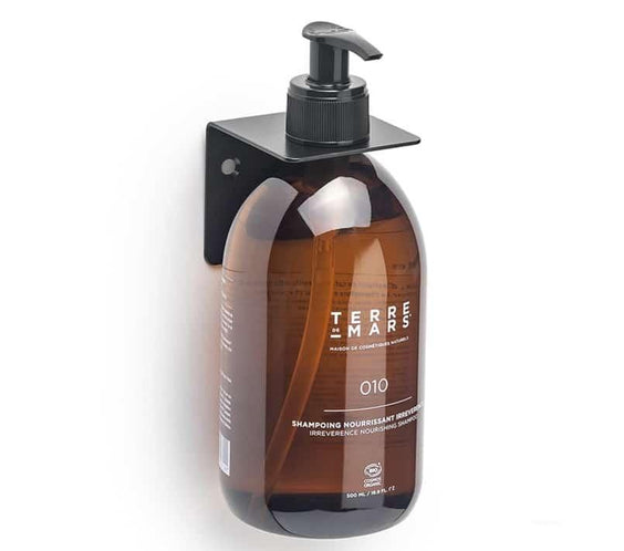 Porte Flacon - Support mural en acier inoxydable pour les flacons 500ml Terre de Mars.